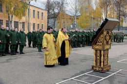 Образ блаженной Матроны Московской в воинской части