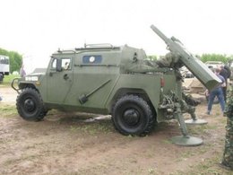 В Сети появились снимки бронемашины «Тигр-М» со 120-мм миномётом